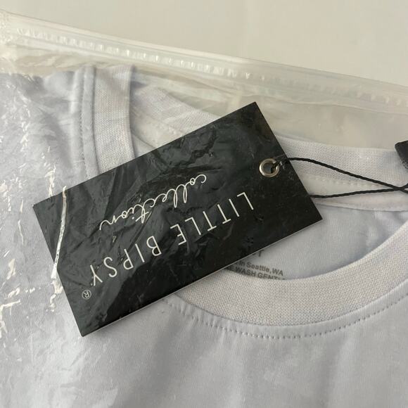 NEW Little Bipsy white basic tee (5T-6) - Picture 5 of 6